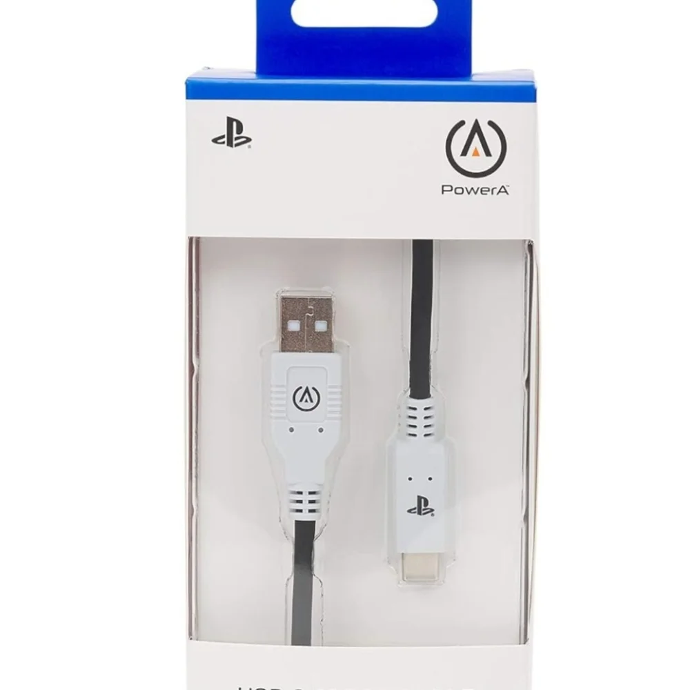 White USB Charging Cable for PlayStation,2 For $11